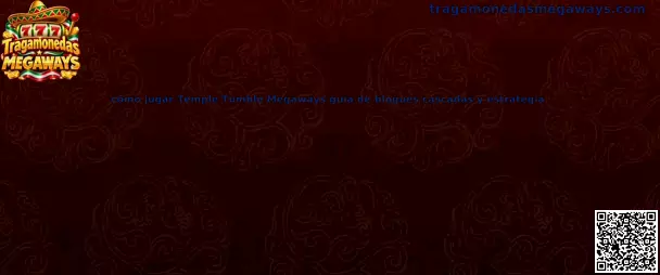 Ilustración de Temple Tumble Megaways para aprender sobre bloques, carretes, cascadas y formas de ganar